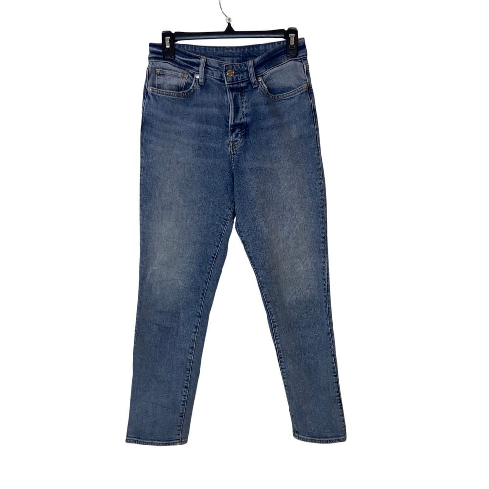 &Denim High Waist Vintage Fit Mom Jeans Button Fly‎ Medium Wash Denim Size 26